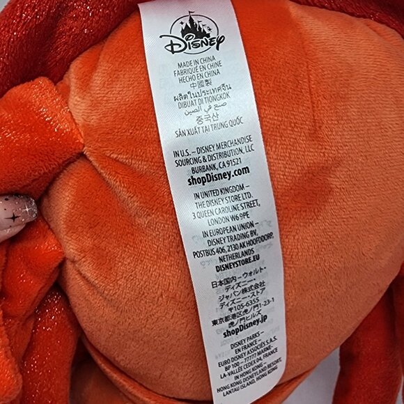 Disney The Little Mermaid Sebastian Plush 10" Red Orange Stuffed Toy Collectible - Picture 8 of 10